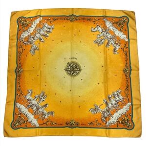 Hermes Vintage Silk Scarf Cosmos Carre 90 By Philippe Ledoux